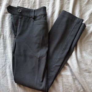 LOFT Black Ankle-Length Slim Pants
